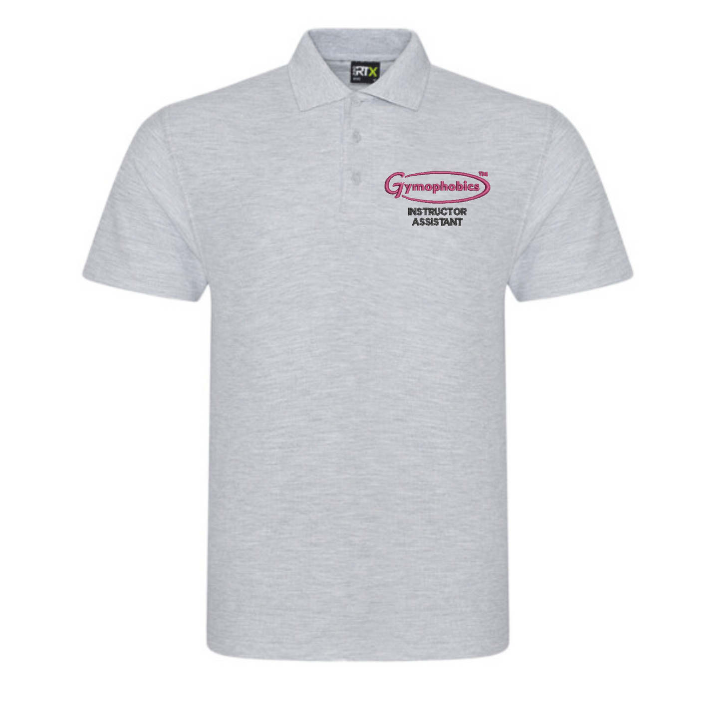 Unisex Instructor Assistant Polo in Heather Grey