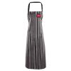 Striped bib apron Thumbnail