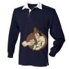 Kids long sleeve plain rugby shirt Thumbnail