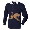 Kids long sleeve plain rugby shirt Thumbnail