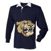 Kids long sleeve plain rugby shirt Thumbnail