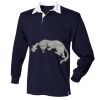 Kids long sleeve plain rugby shirt Thumbnail