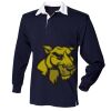 Kids long sleeve plain rugby shirt Thumbnail