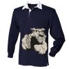 Kids long sleeve plain rugby shirt Thumbnail