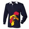 Kids long sleeve plain rugby shirt Thumbnail