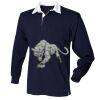 Kids long sleeve plain rugby shirt Thumbnail