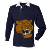 Kids long sleeve plain rugby shirt Thumbnail