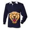 Kids long sleeve plain rugby shirt Thumbnail