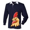 Kids long sleeve plain rugby shirt Thumbnail