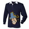 Kids long sleeve plain rugby shirt Thumbnail