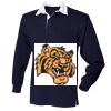 Kids long sleeve plain rugby shirt Thumbnail