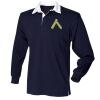 Kids long sleeve plain rugby shirt Thumbnail