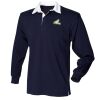 Kids long sleeve plain rugby shirt Thumbnail