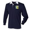 Kids long sleeve plain rugby shirt Thumbnail