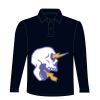 Kids long sleeve plain rugby shirt Thumbnail