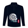 Kids long sleeve plain rugby shirt Thumbnail