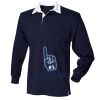 Kids long sleeve plain rugby shirt Thumbnail