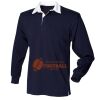 Kids long sleeve plain rugby shirt Thumbnail