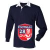 Kids long sleeve plain rugby shirt Thumbnail