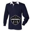 Kids long sleeve plain rugby shirt Thumbnail