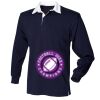 Kids long sleeve plain rugby shirt Thumbnail