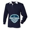 Kids long sleeve plain rugby shirt Thumbnail