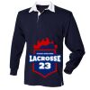 Kids long sleeve plain rugby shirt Thumbnail