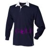 Kids long sleeve plain rugby shirt Thumbnail